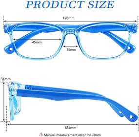 img 3 attached to 💙 Konikit Kids Blue Light Blocking Glasses 2 Pack: Protect Your Child's Eyes from Strain and Harmful Blue Light with this Effective Eyewear Solution for Ages 3-12