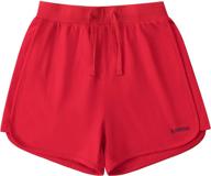 🏃 alaviking girls cotton athletic running shorts with elastic waistband - workout shorts for girls | size 3-12 years logo