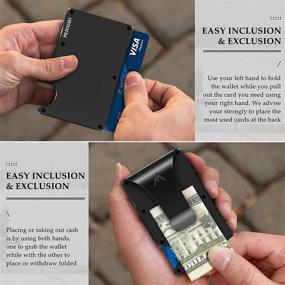 img 1 attached to 💳 Aluminum RFID-Blocking Money Holder Wallet