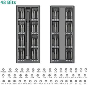 img 2 attached to ⚙️ Набор из 48 шуруповертов с магнитными насадками и чехлом - набор точного инструмента для ремонта POWERGIANT для iPhone, Смартфона, iPad, ПК, ноутбука, очков, часов и ювелирных изделий.