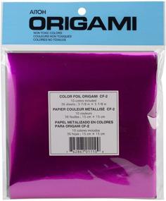 img 1 attached to 🎨 Aitoh Assorted Foil Origami Paper Review: 5.875 by 5.875-Inch, 36-Pack - Best Quality and Variety!