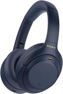 🎧 sony wh-1000xm4 noise-canceling wireless headphones with alexa & mic, blue logo