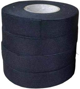 img 1 attached to 🔌 High-Quality Wire Loom Harness Tape - Black Adhesive Cloth Tape for Automotive Wiring, Noise Damping, and Heat Proofing - 4 Rolls, 19 mm X 15m