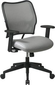 img 1 attached to 🪑 SPACE Seating Deluxe VeraFlex Fabric Managers Chair: 2-to-1 Synchro Tilt Control, Adjustable Arms, Shadow