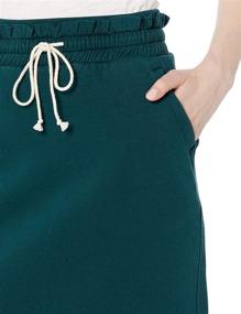 img 2 attached to 👗 Goodthreads Women's Paperbag Waist Fleece Skirt