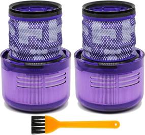 img 4 attached to 🧹 2 Pack Washable and Reusable Hepa Filters Replacement for Dyson Vacuum Cleaner V11 Torque Drive, V11 Animal, SV14 - Replace Part #970013-02