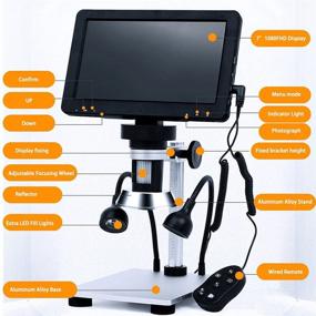 img 1 attached to 🔎 Enhanced Digital Microscope with Adjustable Magnification for Precise Soldering