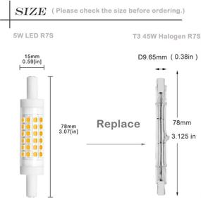 img 2 attached to 💡 Dazzlingly Versatile: Dimmable R7S Bulb 78mm by Bonlux