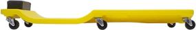 img 1 attached to Lisle 93102 Yellow Plastic Creeper: Superior Mobility and Comfort for Automotive Repairs