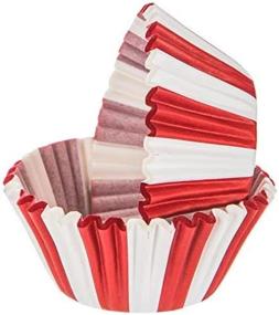 img 2 attached to 🎪 50 Ct. Carnival Circus Red White Striped Cupcake Liners: Perfect for Birthday Party Baking Cups