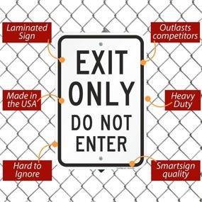 img 3 attached to 🚪 SmartSign Aluminum - Exit Only Enter