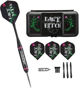 img 1 attached to 🎯 Viper Vanity Steel Tip Darts Set: Dart Bitch 22g with Storage/Travel Case - Perfect for Dart Enthusiasts!