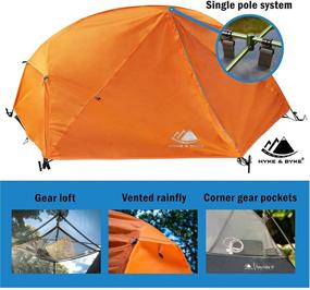 img 2 attached to Hyke & Byke Zion Lightweight Backpacking Tents - 1 and 2 Person Dome Camping Tents with Footprint and Dual Doors