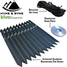 img 1 attached to Hyke & Byke Zion Lightweight Backpacking Tents - 1 and 2 Person Dome Camping Tents with Footprint and Dual Doors