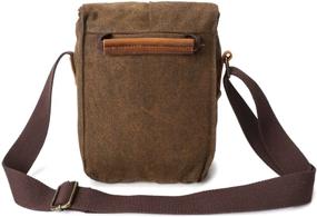 img 2 attached to 📷 Waterproof Camera Bag/Case with Vintage Canvas and Leather Trim – Ideal for Nikon, Canon, Sony, Pentax, Olympus, Panasonic, Samsung & More