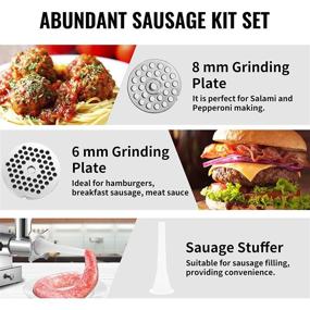 img 1 attached to VEVOR Electric Meat Grinder Grinding Plates Kitchen & Dining for Kitchen Utensils & Gadgets