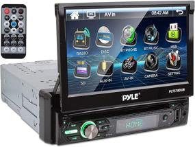 img 4 attached to Pyle Single DIN In-Dash Car Stereo with 7” Touchscreen Display, Bluetooth, and Hands-free Calling - PLTS78DUB, BLACK