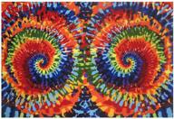 ковер tie dye fun swirls area rug логотип