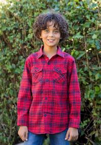 img 1 attached to 👦 Gioberti Boys Plaid Flannel Shirt with Long Sleeves