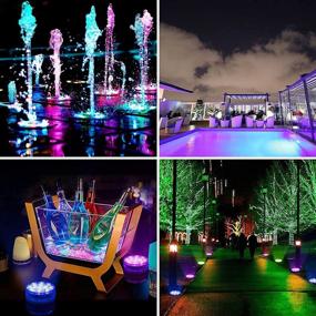 img 2 attached to 🎉 Littobia Party Lights 4 Pack: Color Changing Christmas Lights with RF Remote, Magnets, IP68 Waterproof - Perfect Xmas Home Holiday Decoration
