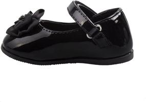 img 3 attached to Josmo Patent Dressy Infant Toddler Girls' Shoes in Flats