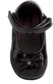 img 2 attached to Josmo Patent Dressy Infant Toddler Girls' Shoes in Flats