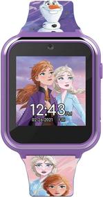 img 3 attached to Disney Frozen Touch-Screen Smartwatch: Capture Memories with Selfie-Camera, Purple Easy-to-Buckle Strap