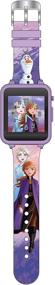 img 2 attached to Disney Frozen Touch-Screen Smartwatch: Capture Memories with Selfie-Camera, Purple Easy-to-Buckle Strap