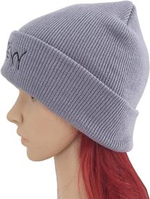 img 2 attached to Meow-infused Beurio Slouchy Beanie: Trendy 🐱 Winter Knit Skull Hat for Women and Men