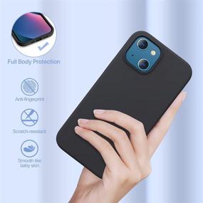 img 1 attached to Miracase iPhone 13 Case (6.1 inch, 2021) - Full Body Protection Cover in Black