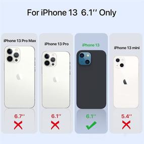 img 3 attached to Miracase iPhone 13 Case (6.1 inch, 2021) - Full Body Protection Cover in Black