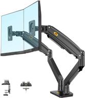 🖥️ nb north bayou dual monitor desk mount stand full motion swivel computer monitor arm - fits 2 screens up to 32" - load capacity 6.6~26.4lbs per monitor - model f195a-b logo