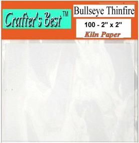 img 1 attached to 🎯 Crafter's Best Bullseye Thinfire Kiln Shelf Paper 2" x 2" - 100 Pack: Ideal for Microwave Kiln