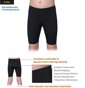 img 2 attached to 🏃 Boys' Active Compression Shorts: Underwear Bottoms in Spandex for Ultimate Performance