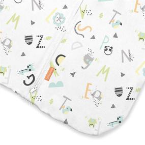 img 3 attached to 👶 SwaddleMe Night Sack Sleeper – 6-12 Months, 1-Pack (Alphabet) Loose-fit Infant Sleep Sack Wearable Blanket with Open Arms for Safe and Cozy Sleep