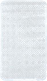 img 1 attached to 🛀 Enhanced Grip Clear Textured Grass PVC Bath Tub Mat 25" X 14" by Home Expressions