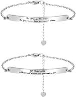 inspirational bracelets personalized stainless motivational logo