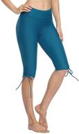 hilor womens surfing leggings aquamarine women's clothing logo