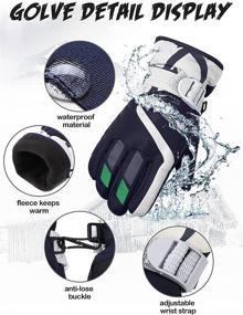 img 2 attached to Waterproof Children Snowboard Windproof Adjustable