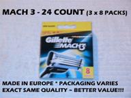 🪒 gillette mach 3 - 24 count (3 packs of 8) logo