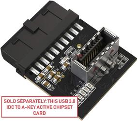 img 1 attached to 🔌 LINKUP - USB 2.0 Female to USB 3.0 Male 20 Pin IDC Motherboard Header Active Converter Compatible with LINKUP's Type C USB-C Chipset and Panel Mounting Support for Enhanced Connectivity