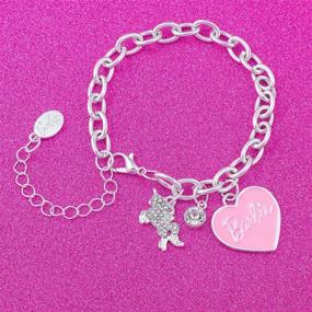 img 2 attached to 🦄 Enchanting GIOIA Barbie Pink Heart & Unicorn Charm Bracelet: Embrace the Magic!