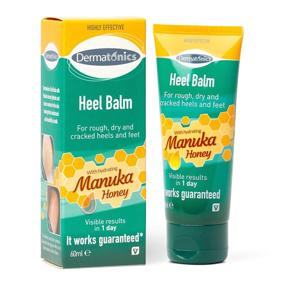 img 4 attached to Manuka Honey Heel and Elbow Moisturizing Cream for Dry and Cracked Heels | Dry Feet Treatment and Cracked Heel Repair | Exfoliating & Softening Formula for Rough, Dry and Cracked Feet | 2oz Tube