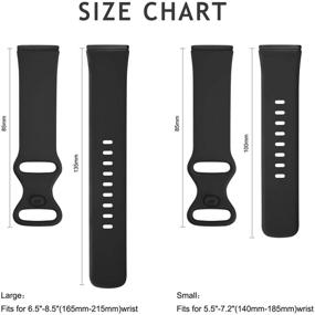 img 1 attached to Bands Compatible With Fitbit Versa 3 Bands For Women Men Wellness & Relaxation for App-Enabled Activity Trackers