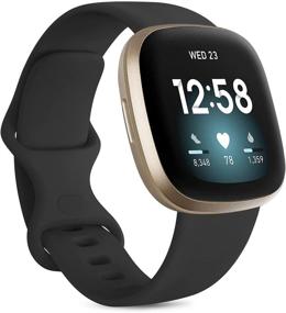 img 4 attached to Bands Compatible With Fitbit Versa 3 Bands For Women Men Wellness & Relaxation for App-Enabled Activity Trackers