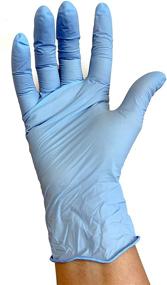 img 2 attached to Nitrile Gloves Blue Size Large