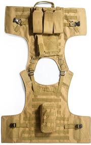 img 1 attached to 👕 Invenko Tactical Molle Airsoft Vest: Unleash Your Inner Warrior with this Tan Combat Soft Vest!