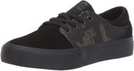 🏻 dc girls trase skate little girls' shoes: athletic style for active kids logo