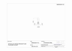 img 2 attached to STA CO 603 SS Plunger Clamp – Straight