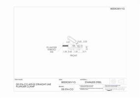 img 3 attached to STA CO 603 SS Plunger Clamp – Straight